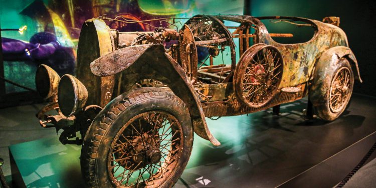 This roadster sank in the lake and consequently became a legend