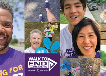Walk this way: The annual Walk to End Alzheimer’s is set for Nov. 7, and it will take place not in one locale, but all across the region