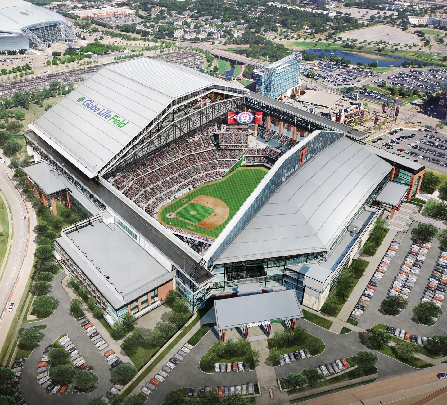 Top 104+ Images pictures of globe life field Superb