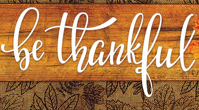 Being thankful in a tough year