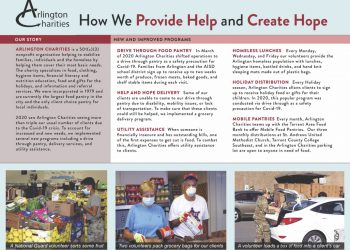 To the rescue: Arlington Charities is still serving those in need, despite a series of formidable challenges